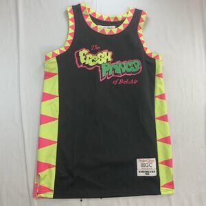 Headgear Classics The Fresh Prince of Bel Air 1990 Black Basketball Jersey Sz L